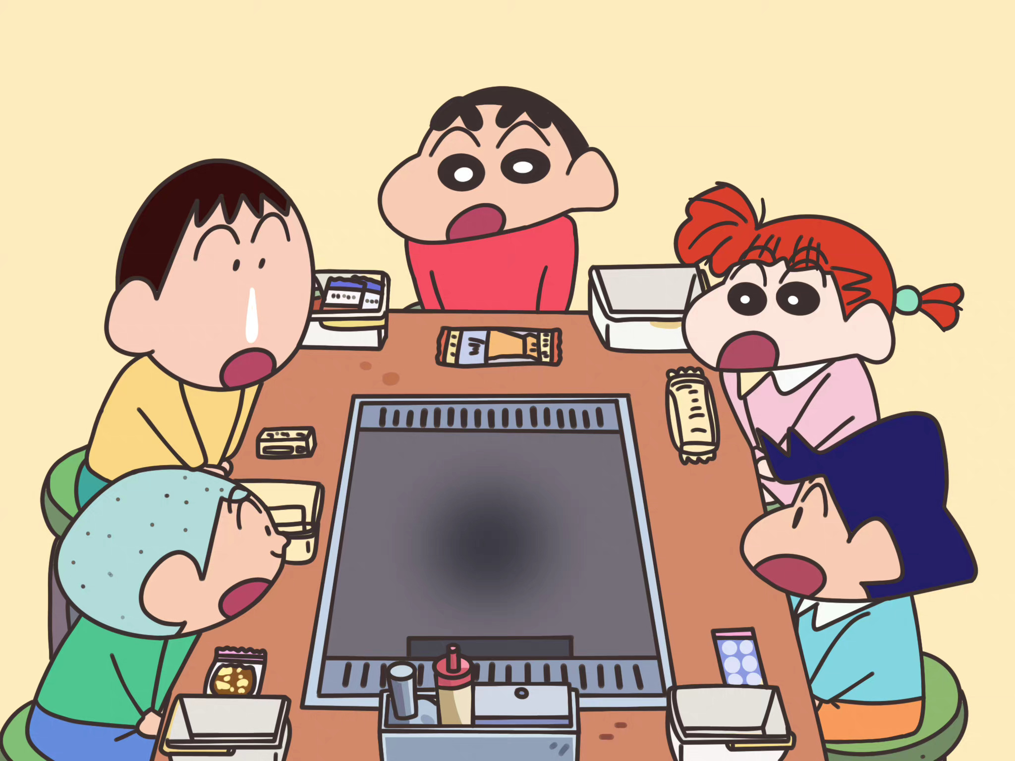 蜡笔小新ipad壁纸快点换
