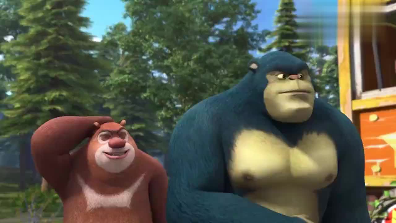 熊出没 黑风堪比咏春叶问 麒麟臂和金刚腿太厉害了