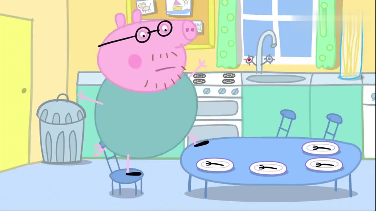小猪佩奇:猪妈妈做好第一个煎饼,送到了最小的乔治面前!