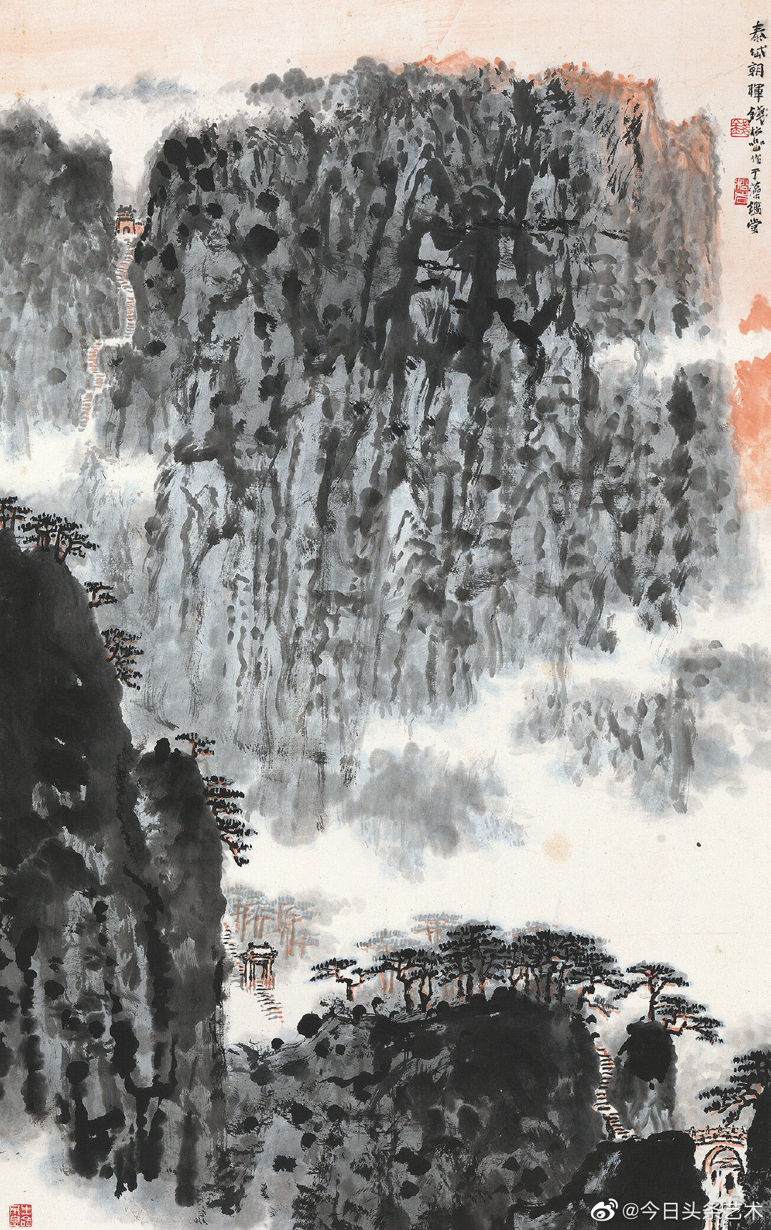 画家钱松喦山水画