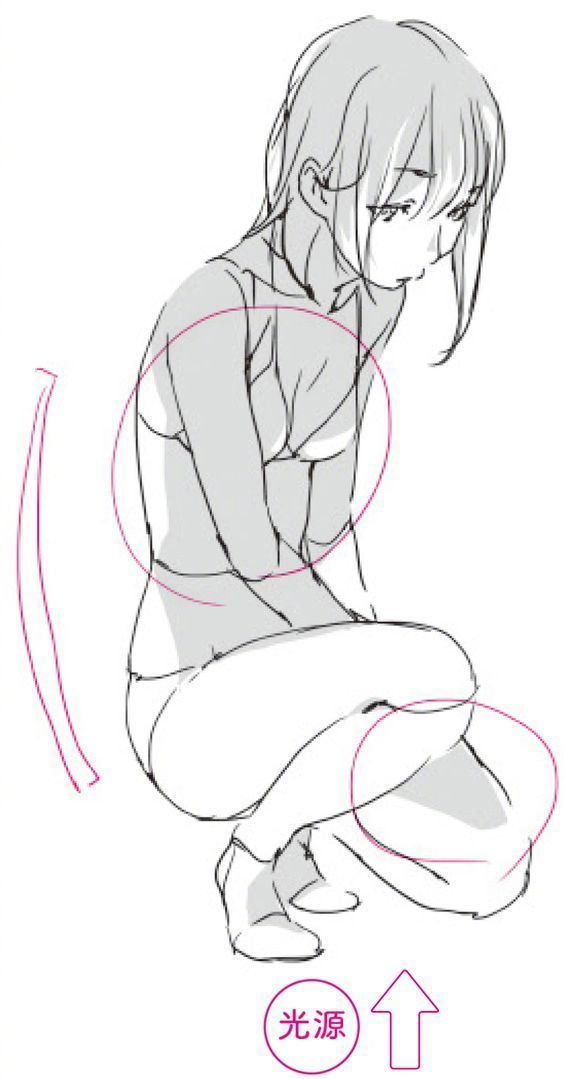 一组蹲姿素材参考!赶紧拿去练习吧,转需~_高清图集_新浪网