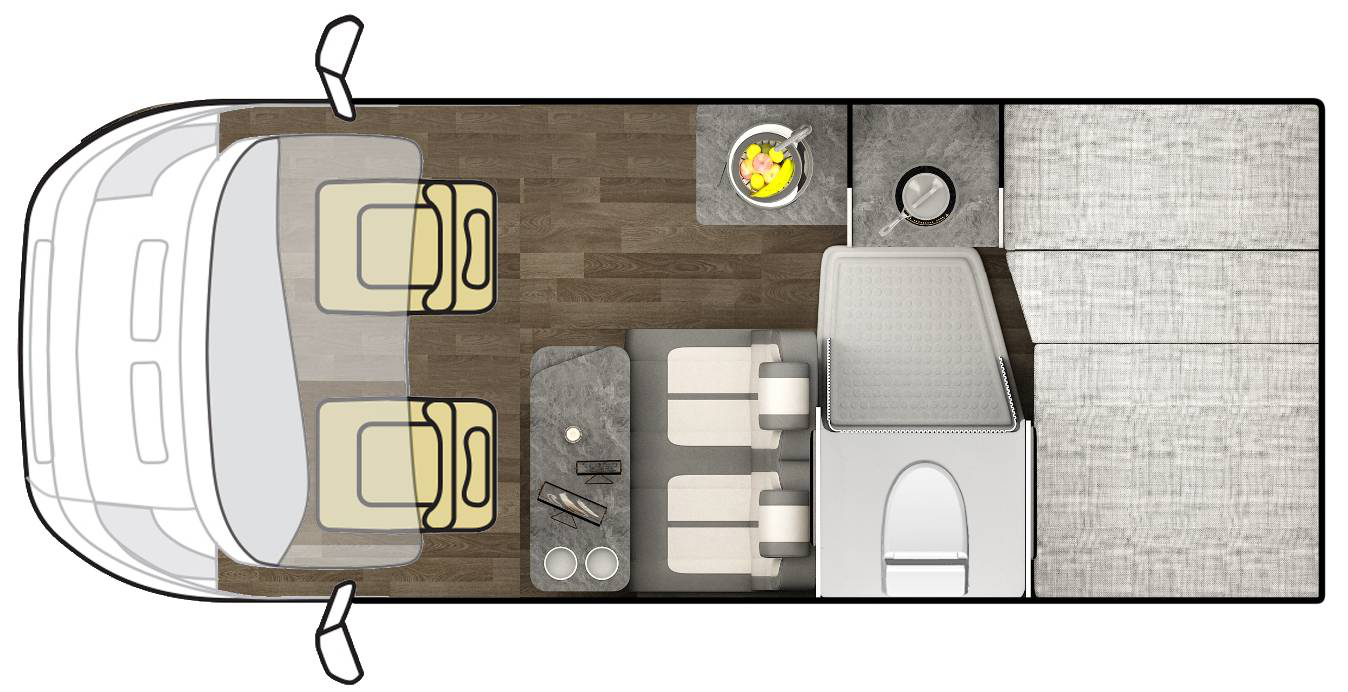 宇通b520平面布局图宇通房车这两年在车辆观感方面下的功夫是有目共睹