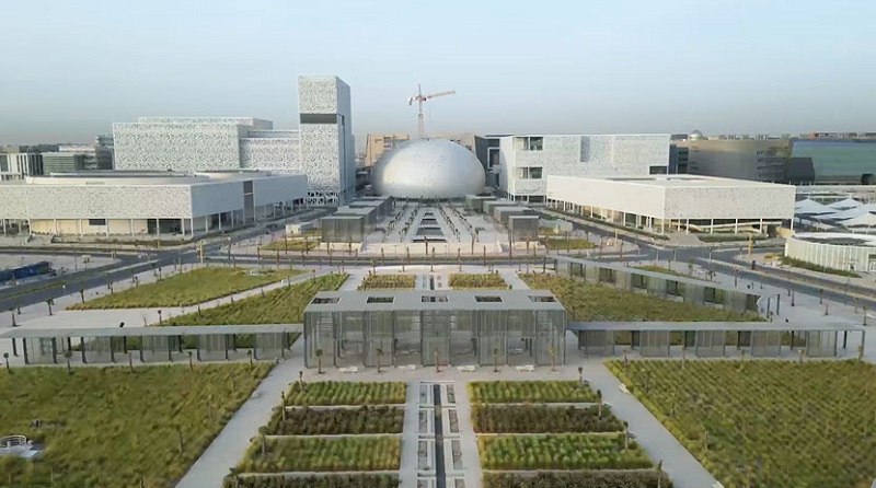 中企承建的科威特大学城管理设施项目远景(中建中东公司供图)在科威特