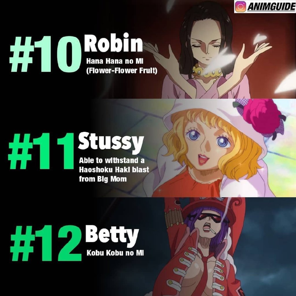 海贼王里最强12个女性角色 你认同吗