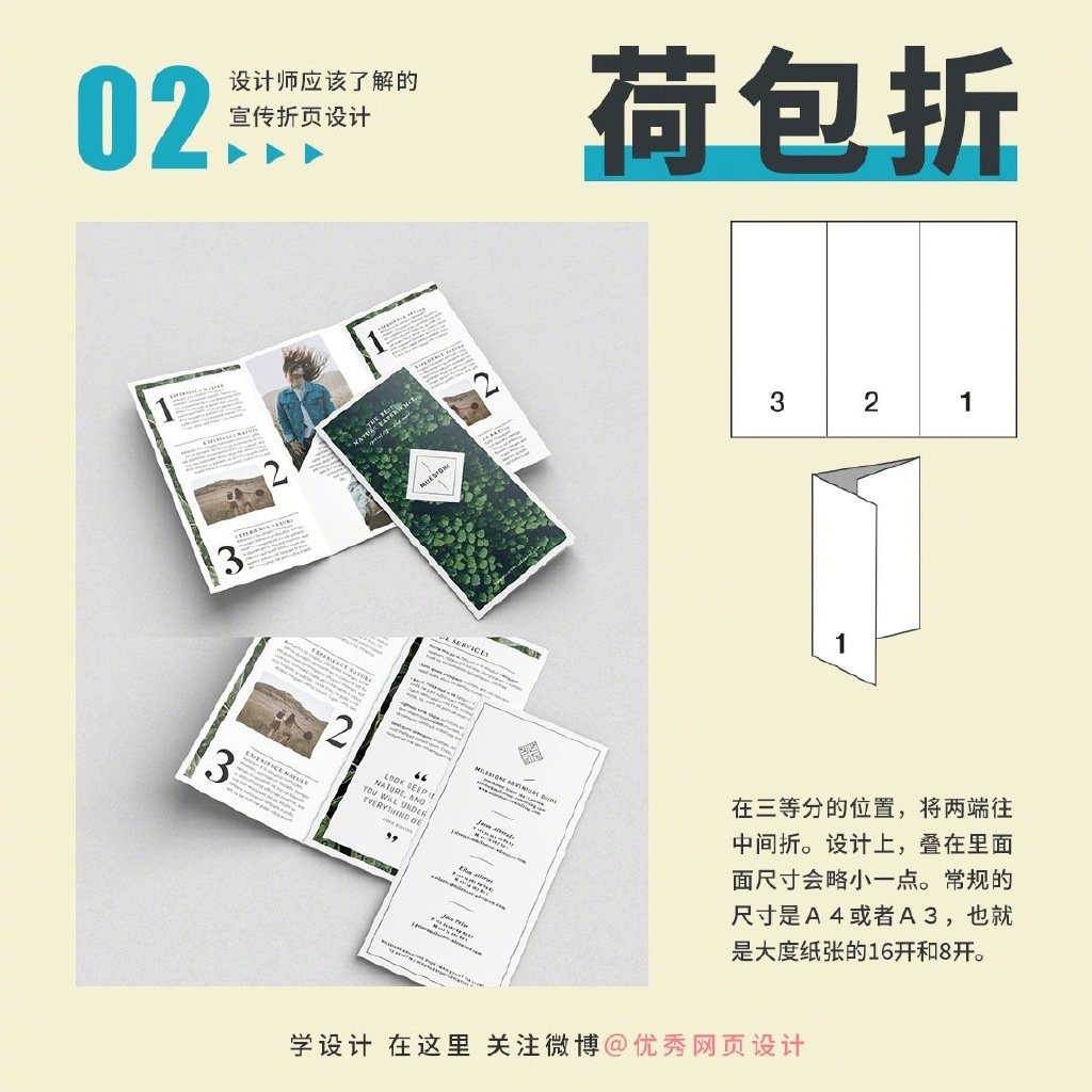 宣传折页设计的9种折叠方式!