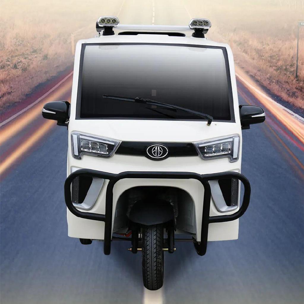 淮海推出qg50全封闭电动三轮车,五门大空间,续航超百里,可载人