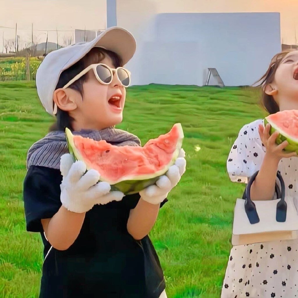 满满夏天气息的情侣头像