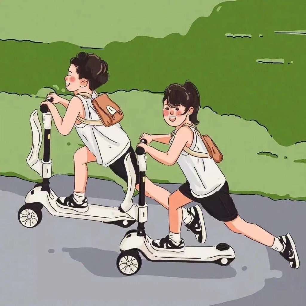 满满夏天气息的情侣头像