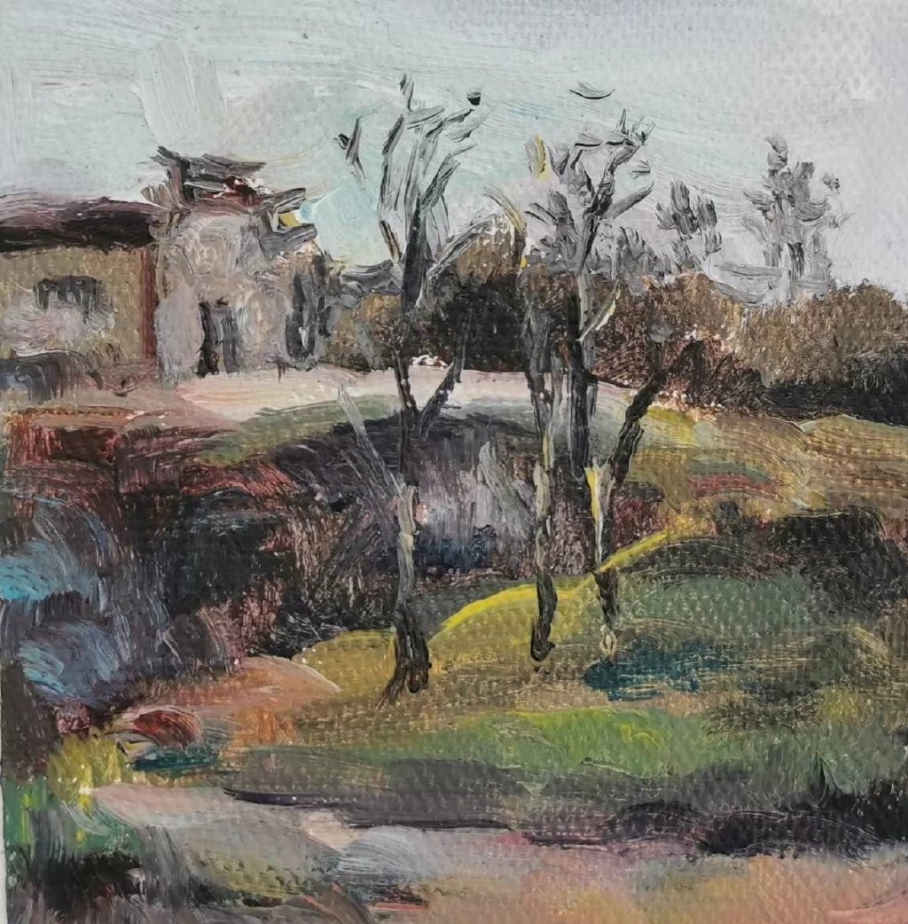 『人物聚焦』肖冬生小幅油画风景写生__财经头条