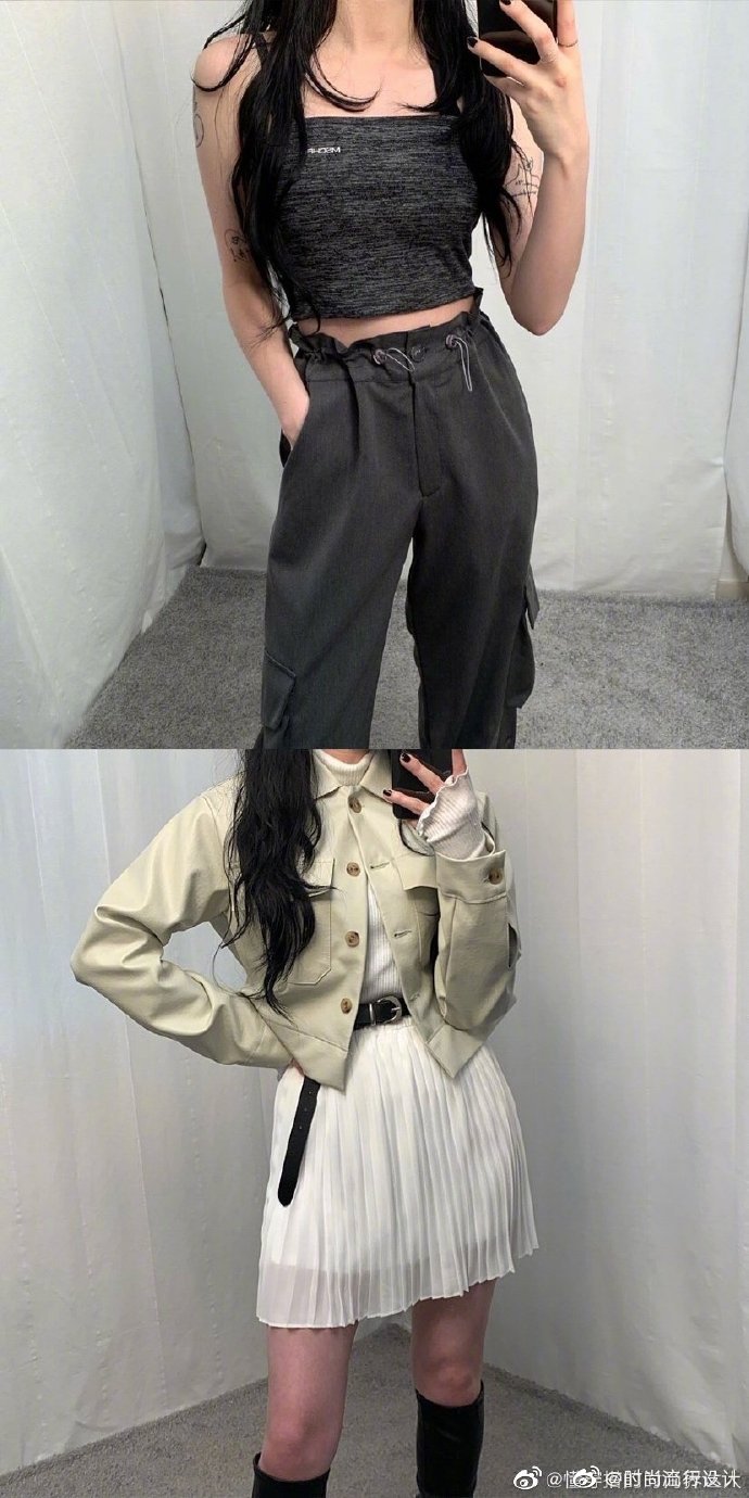 个性十足的酷女孩穿搭范本.