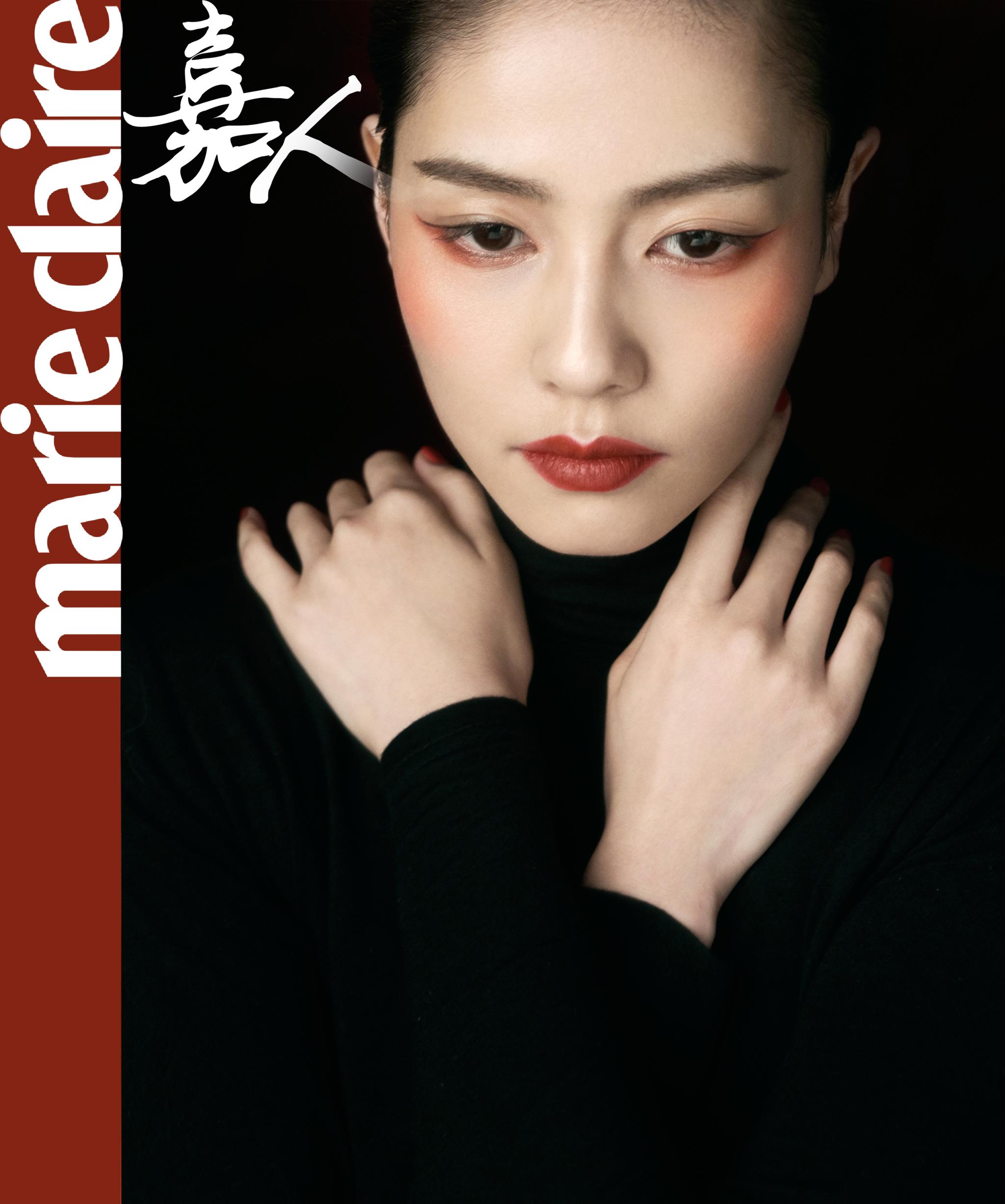 欢娱影视演员@白鹿my 《嘉人》海棠中国妆大片新鲜出炉