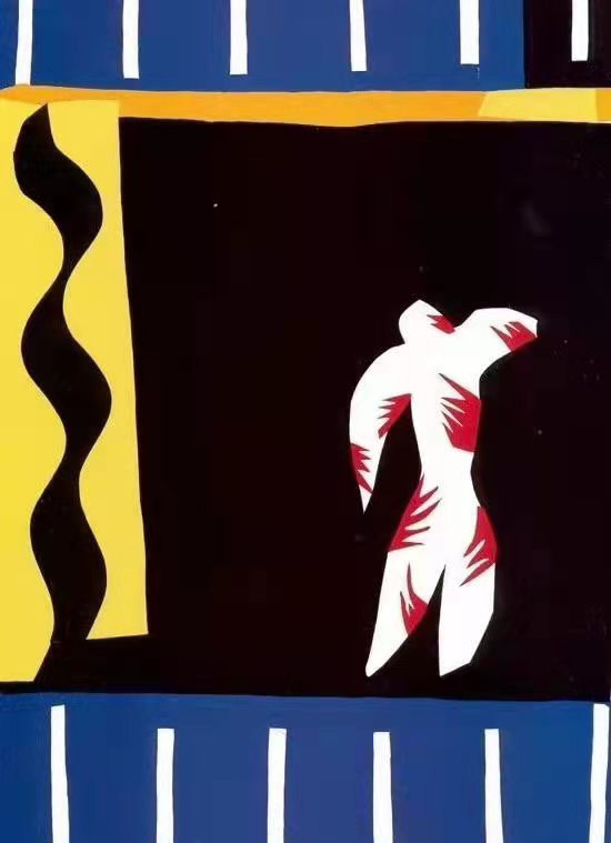 马蒂斯剪纸作品《伊卡洛斯》赏析|马蒂斯|伊卡洛斯|作品_新浪新闻