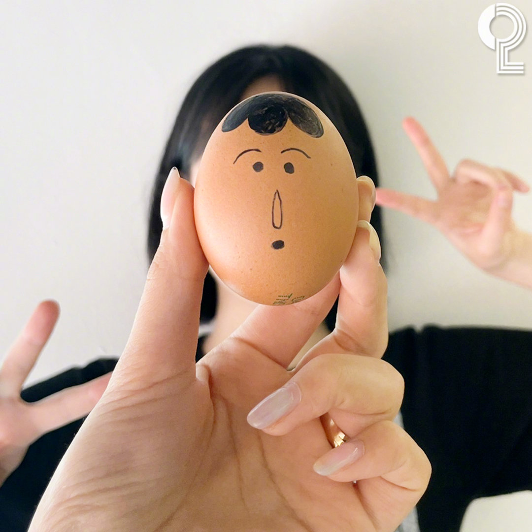 超简单,拿个鸡蛋画 的阿呆