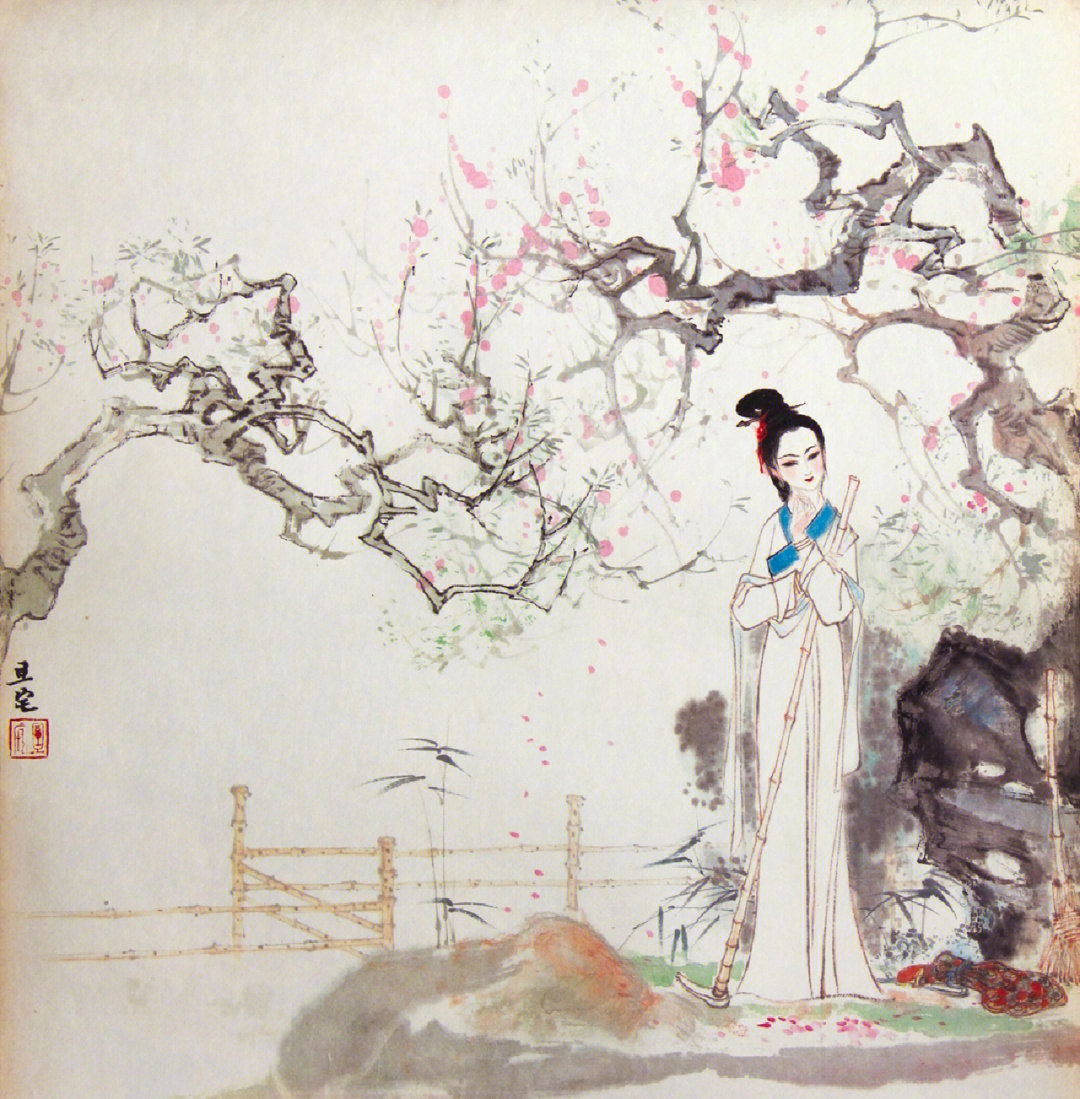 超美的红楼梦插画来自刘旦宅先生红楼梦图咏