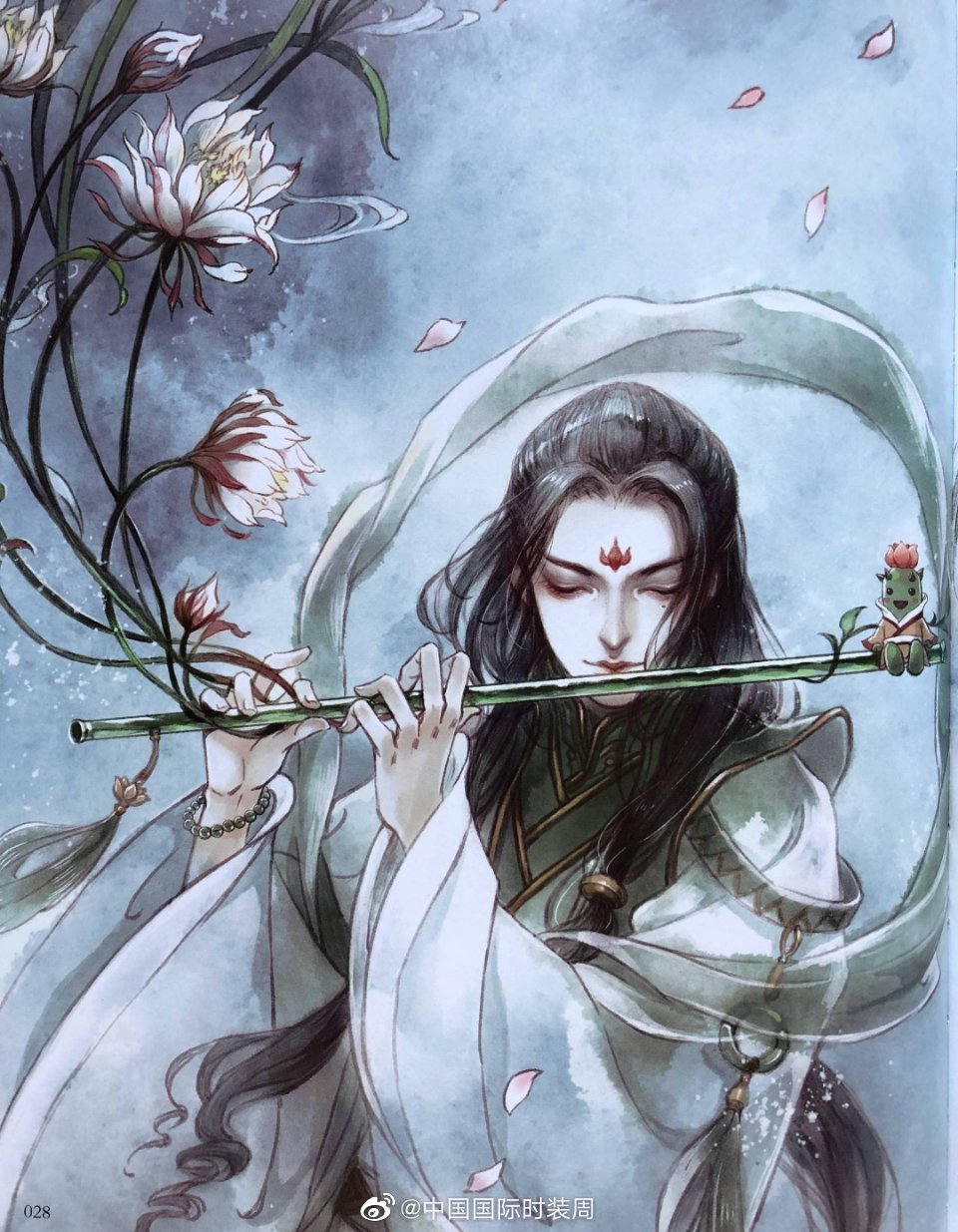 插画师古戈力作品,仙气十足.