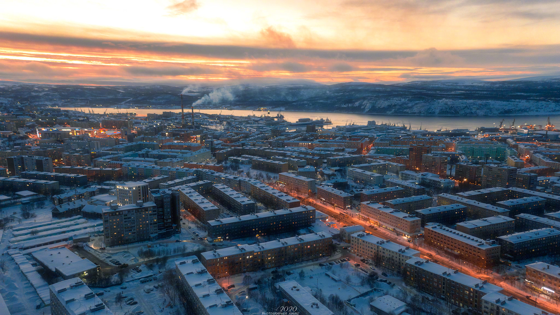 摩尔曼斯克北冰洋的不冻港