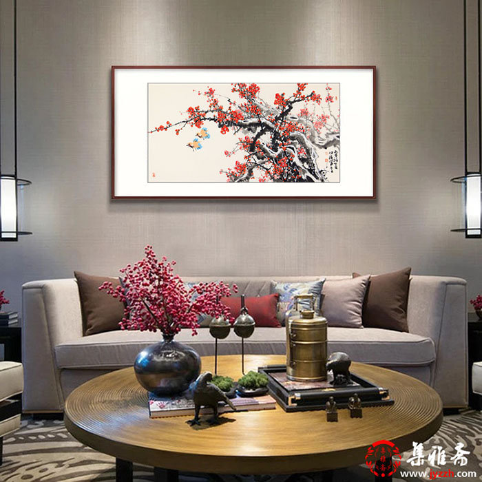 客厅挂梅花画风水好吗?挂梅花画有什么好处?|国画|五福|乾坤|双喜|花鸟画_新浪新闻