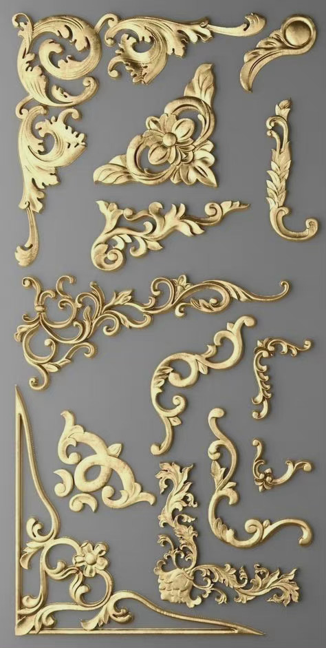 一些复古雕花素材参考_高清图集_新浪网
