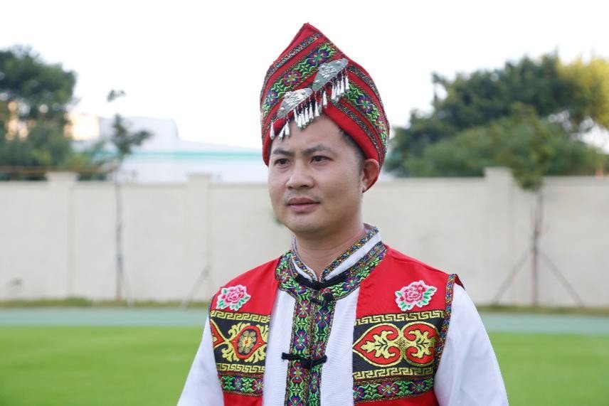 "壮族迪尺"第五代传承人陆显通 摄影:封楚琳