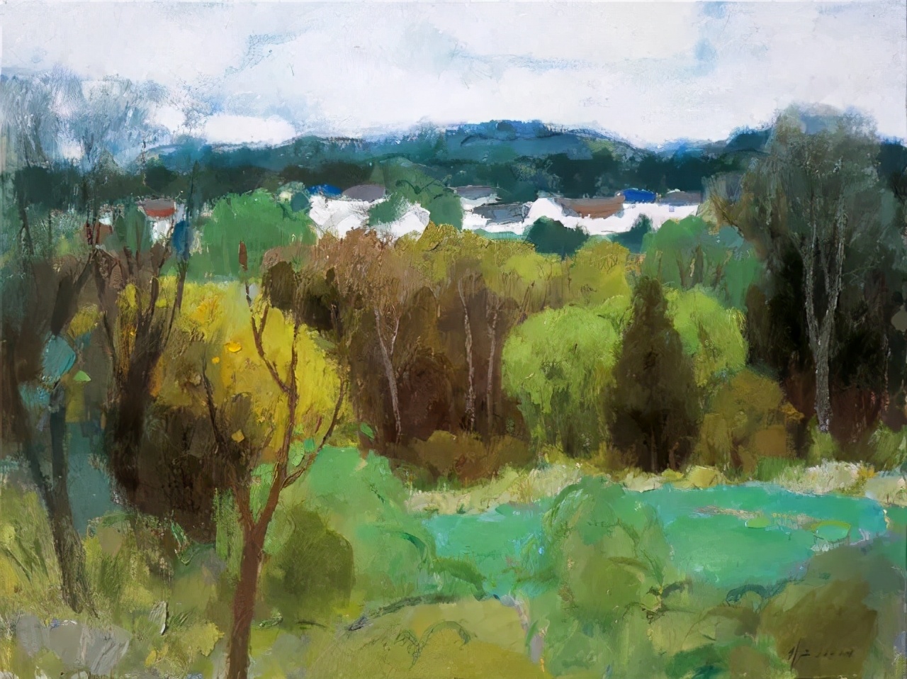 高级色彩,沈行工独特的诗意性油画