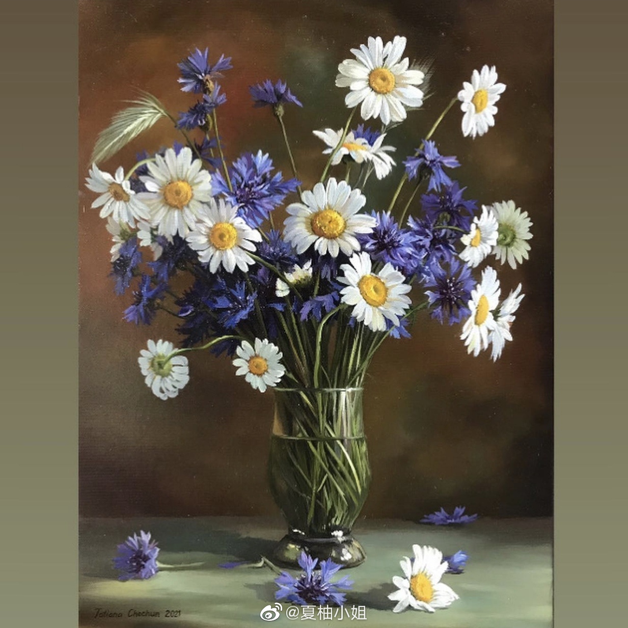 栩栩如生的花卉静物油画 :tatjana chechun_高清图集_新浪网