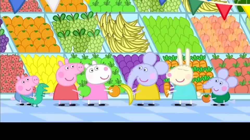 小猪佩奇佩奇一家去水果店乔治喜欢什么水果呢