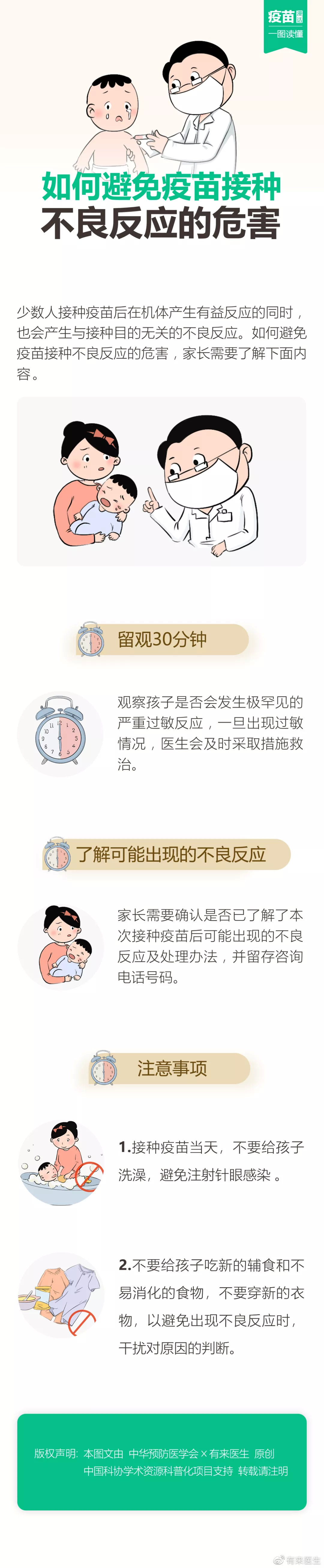 疫苗漫画如何避免疫苗接种不良反应带来的危害