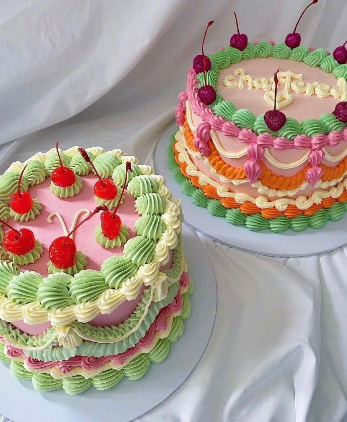 彩色奶油蛋糕insbakebyoli