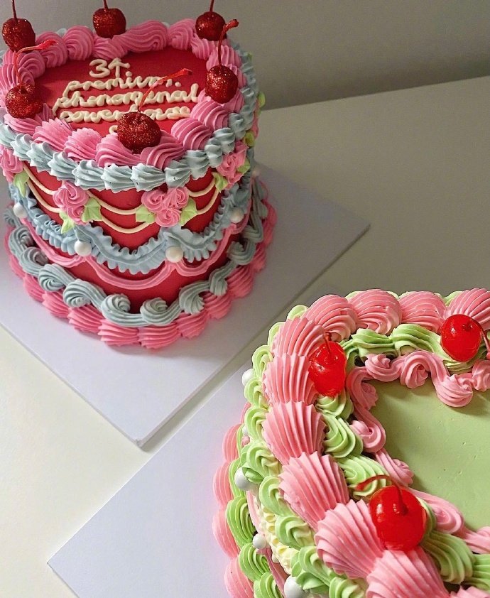 彩色奶油蛋糕insbakebyoli