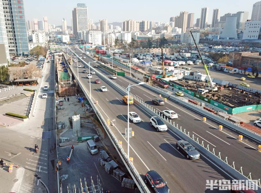 杭鞍高架路今昔大变样