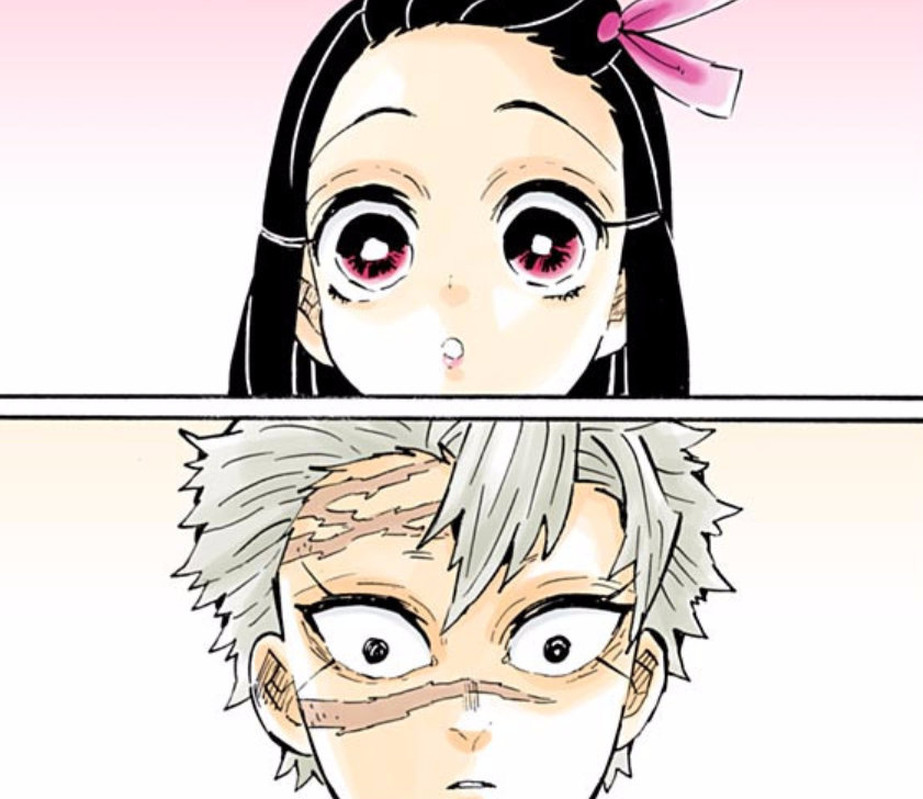 曾经风柱为了测试祢豆子,不惜以身犯险.