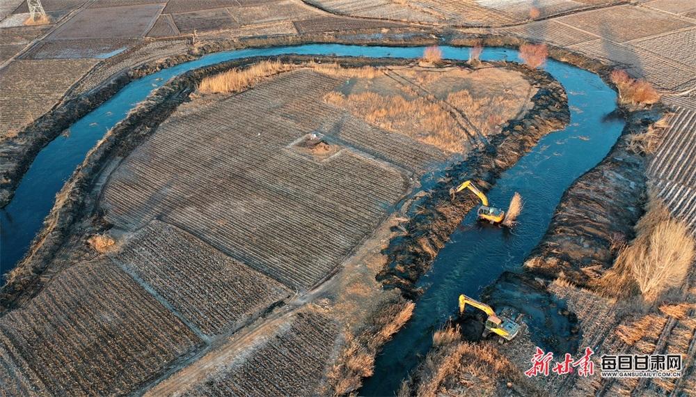 甘州区积极推进中小河流冬季清淤疏浚工作|甘肃|甘州区|张掖市_新浪
