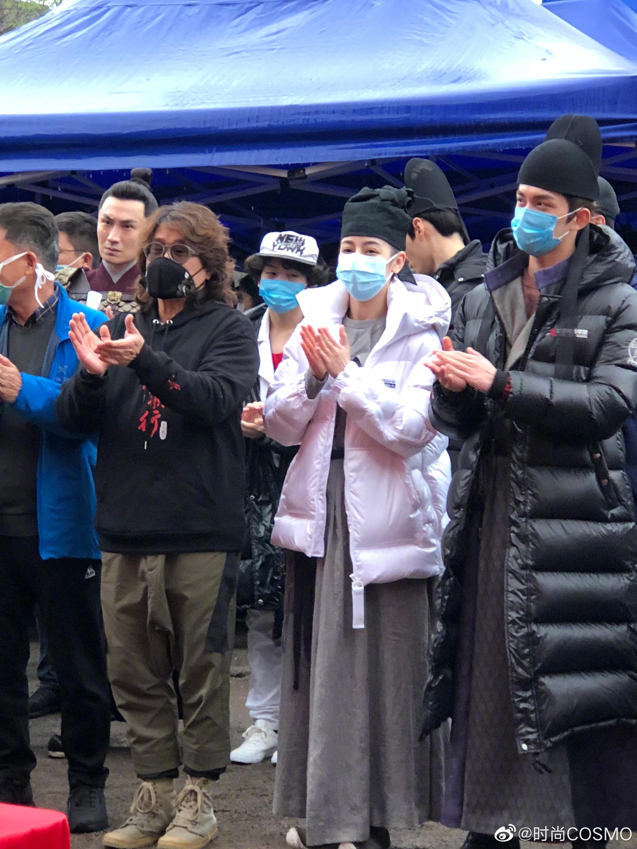 今日电视剧长歌行举行开机仪式dear迪丽热巴吴磊leo