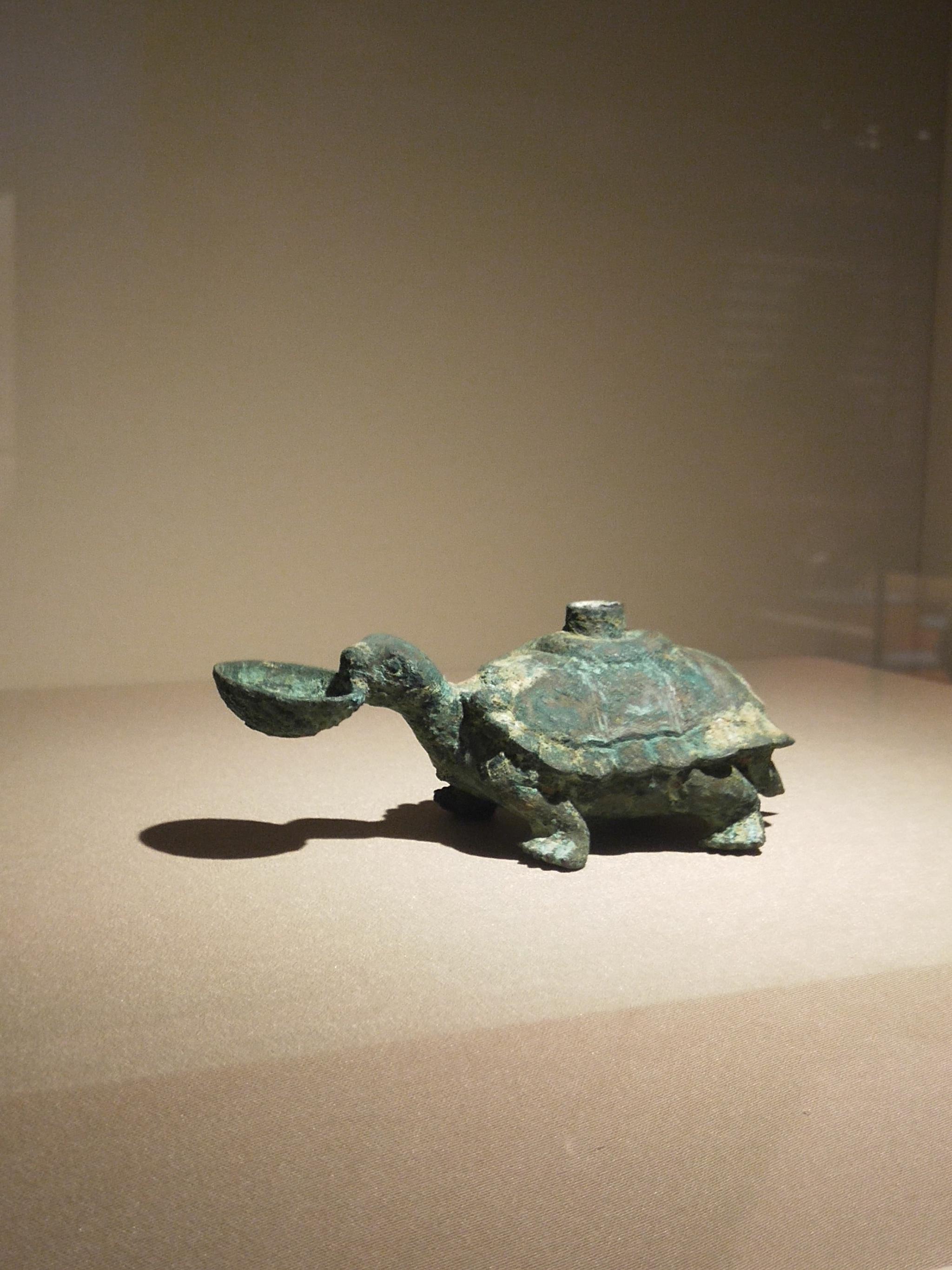 玄武砚滴,青龙白虎朱雀玄武,四方神之一 铜铸,龟蛇合体