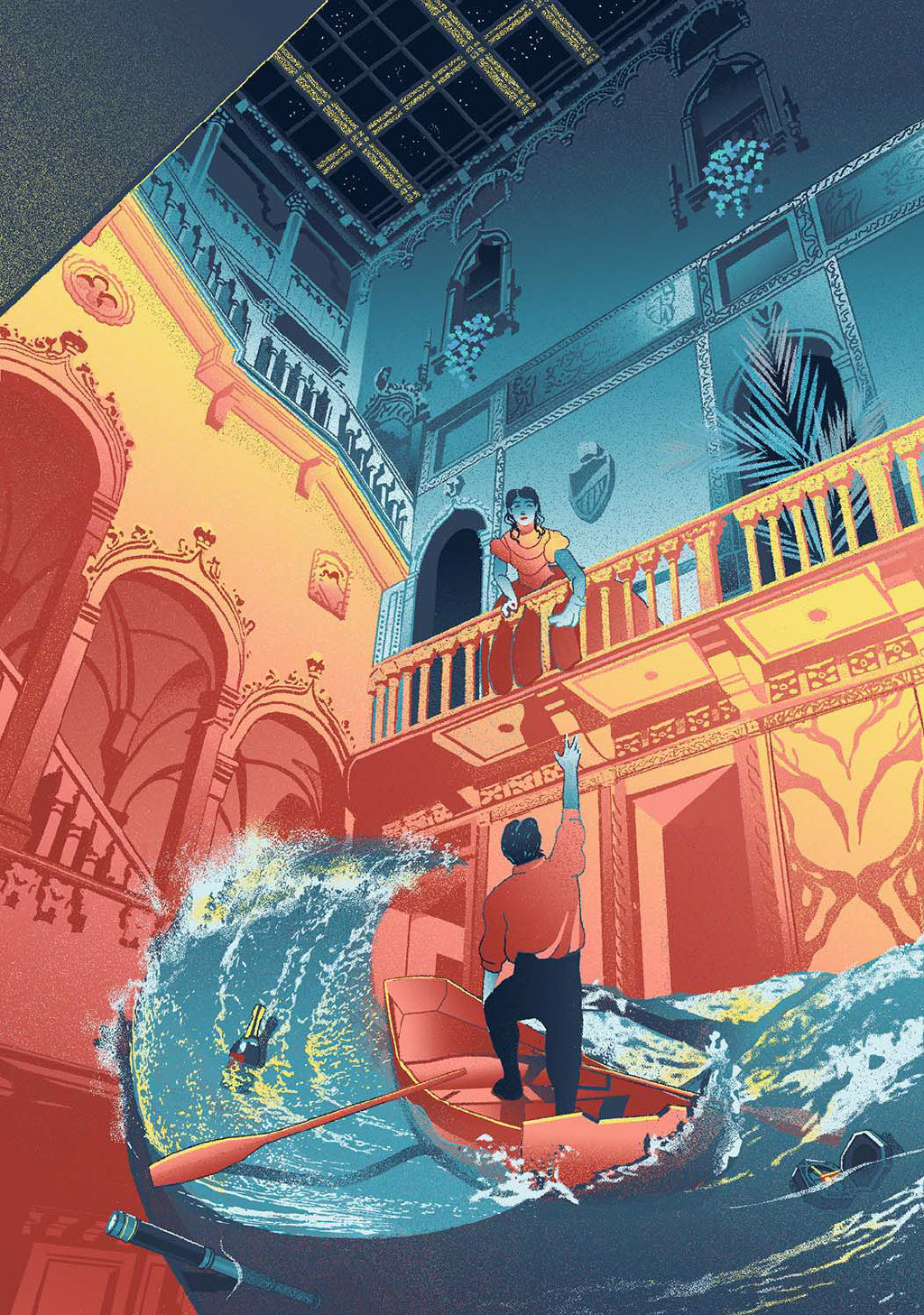 alexandra wong 的作品常用强烈的冷暖对比,画面冲击力十足