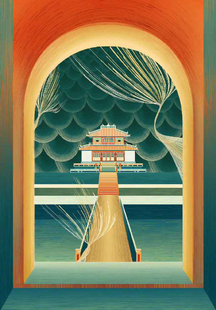 超现实建筑插画设计 Todd Huynh__财经头条