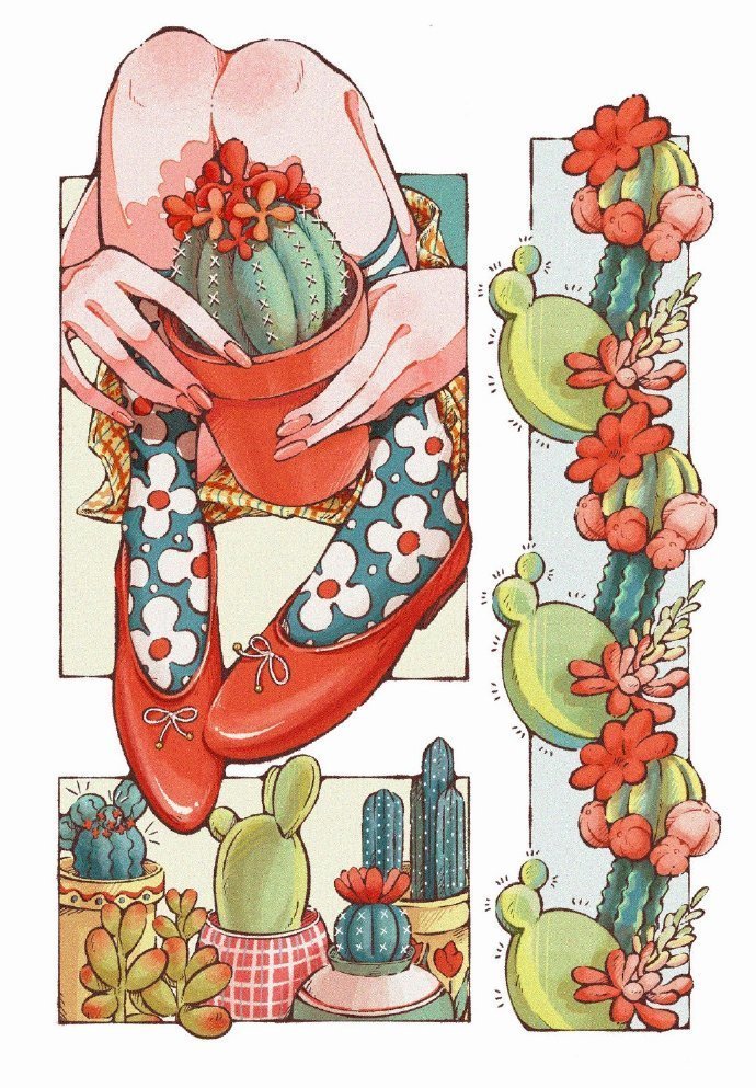 复古分镜式构图插画, 插画师 trym_hinano__财经头条