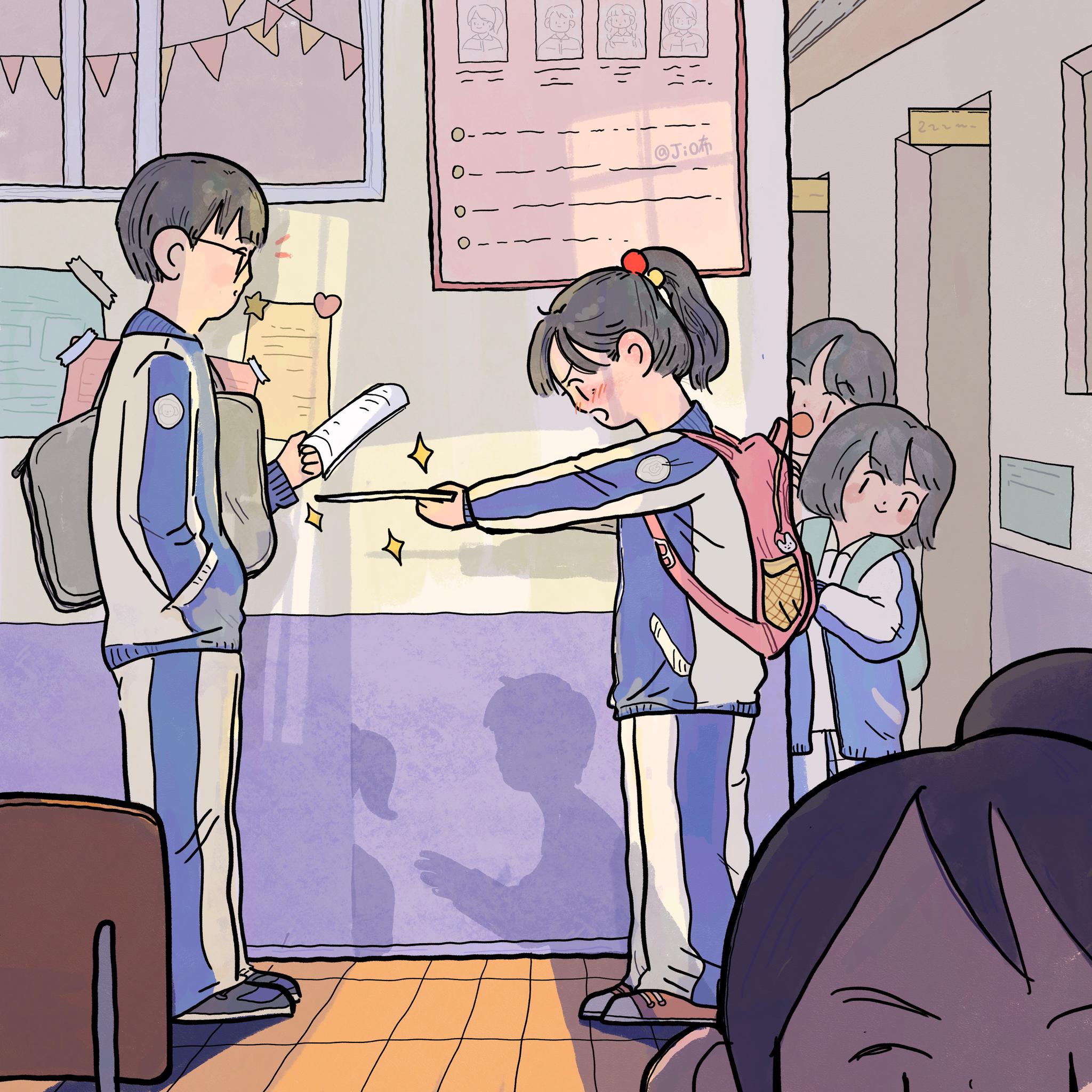 《中华高中女子图鉴》系列插画