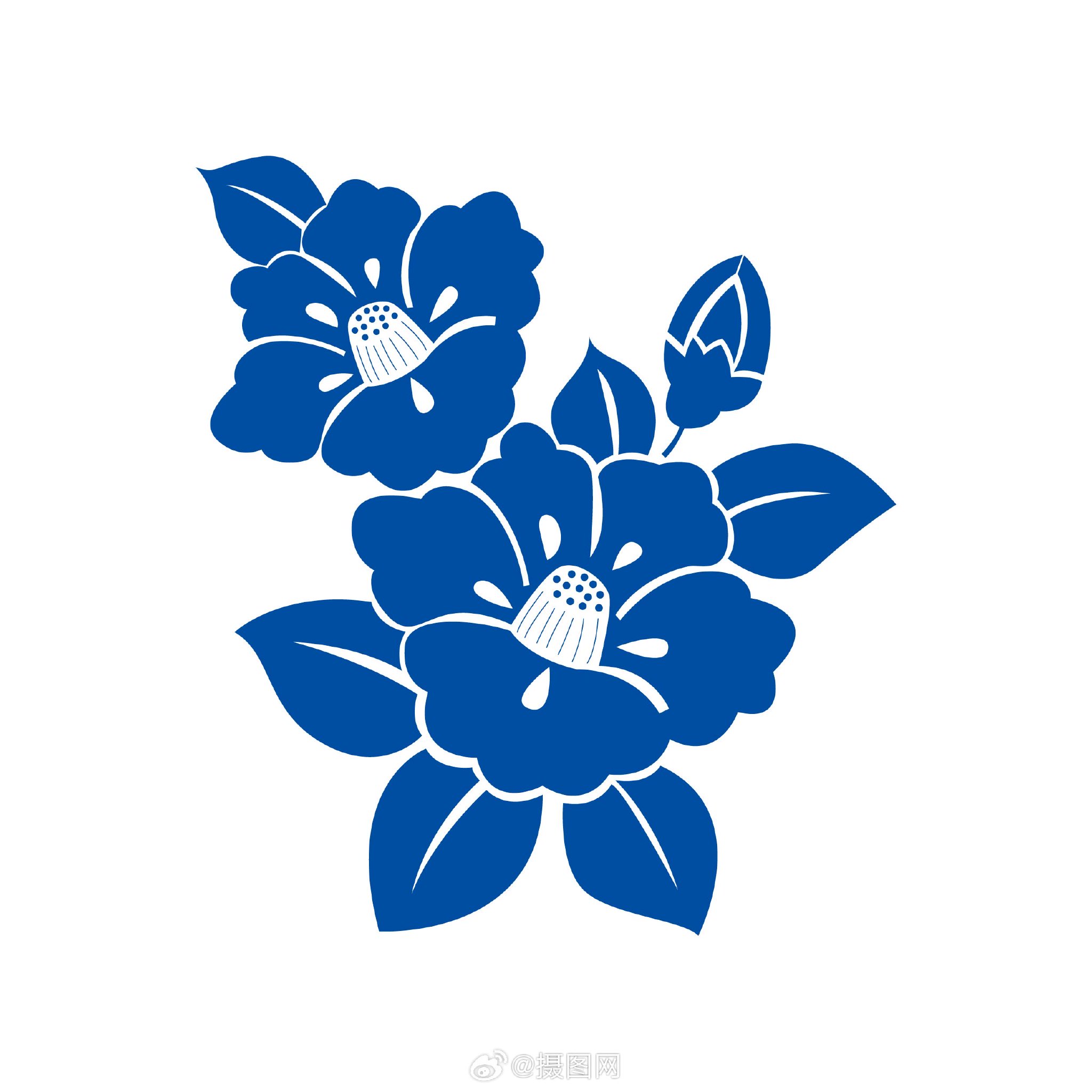 免抠素材|青花瓷中国风纹样图案设计 版权设计 by 摄图网……|纹样