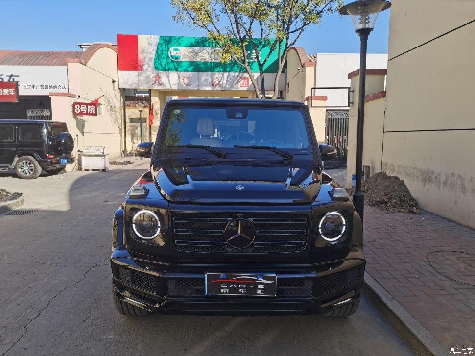 奔驰g500小改状态下最好看的效果黑武士amg暗夜套件