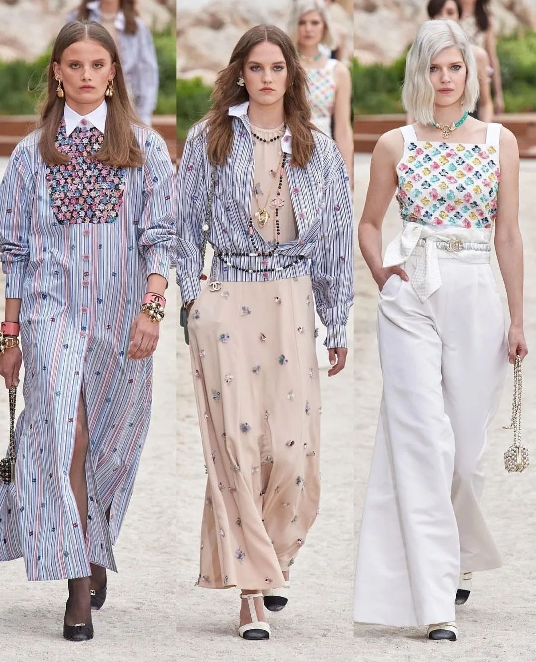 时尚秀场穿搭浪漫田园风简洁干净的设计素雅时髦