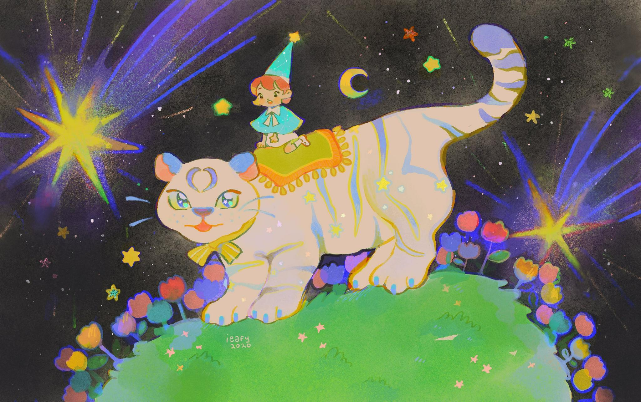 插画师 ieafysapien 的一组插画作品