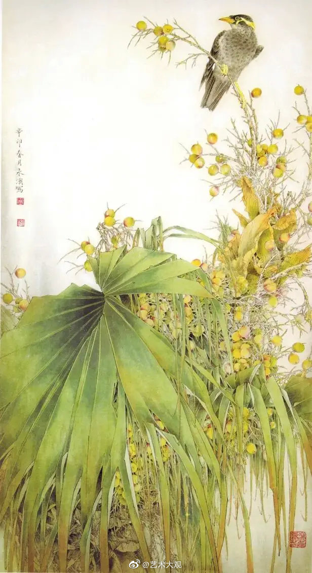 林永潮花鸟工笔画-3