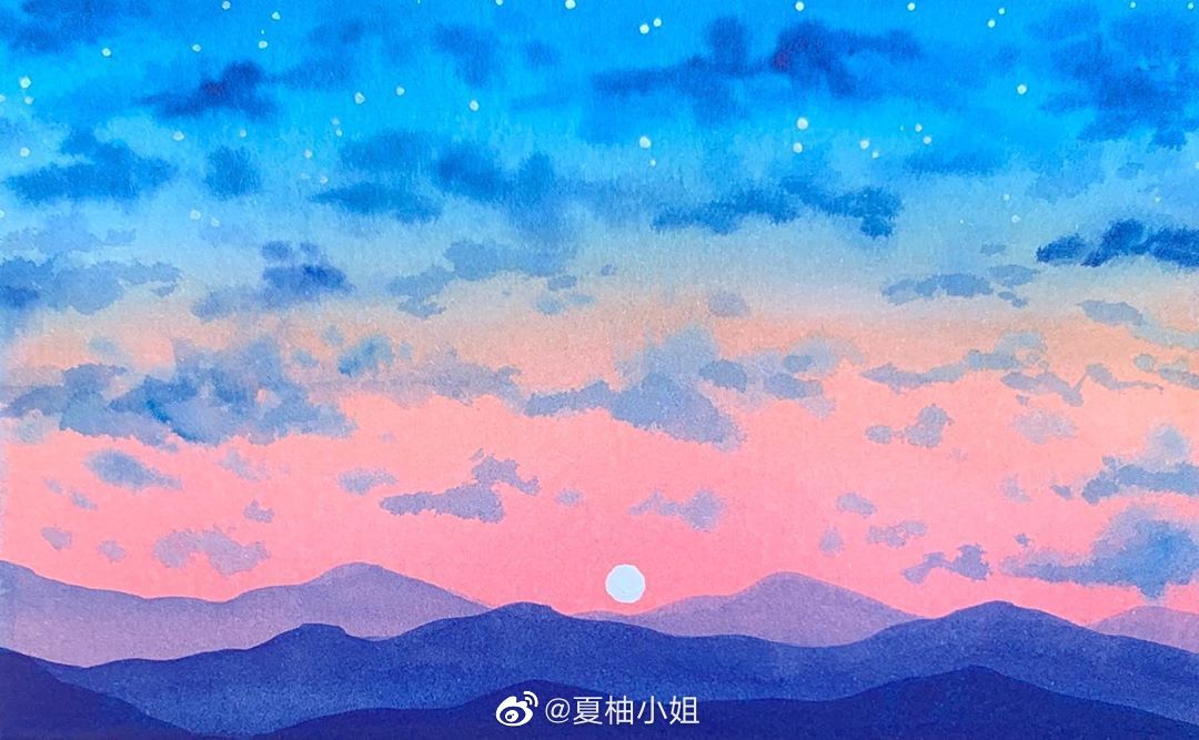 夕阳连积水 边色满秋空 夕阳连积水 边色满秋空