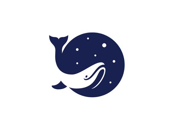 蓝鲸logo设计简约图片