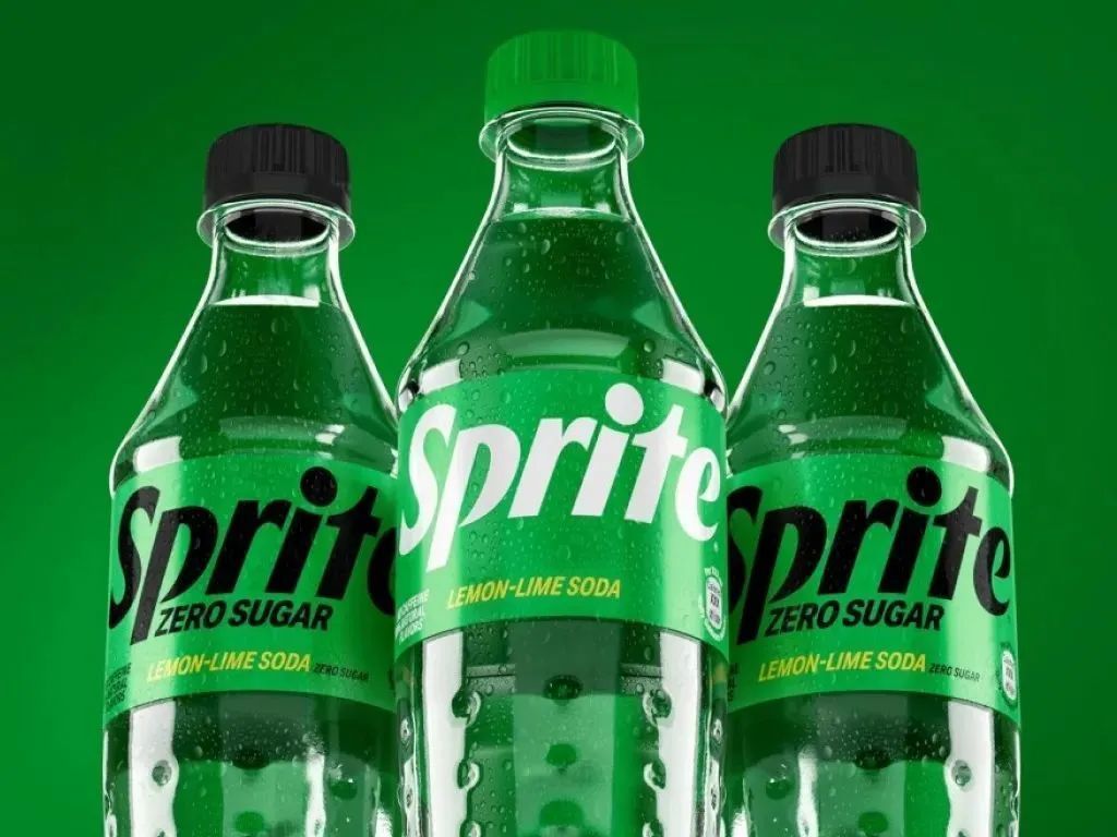 雪碧 视觉新形象采用英文字体"sprite"