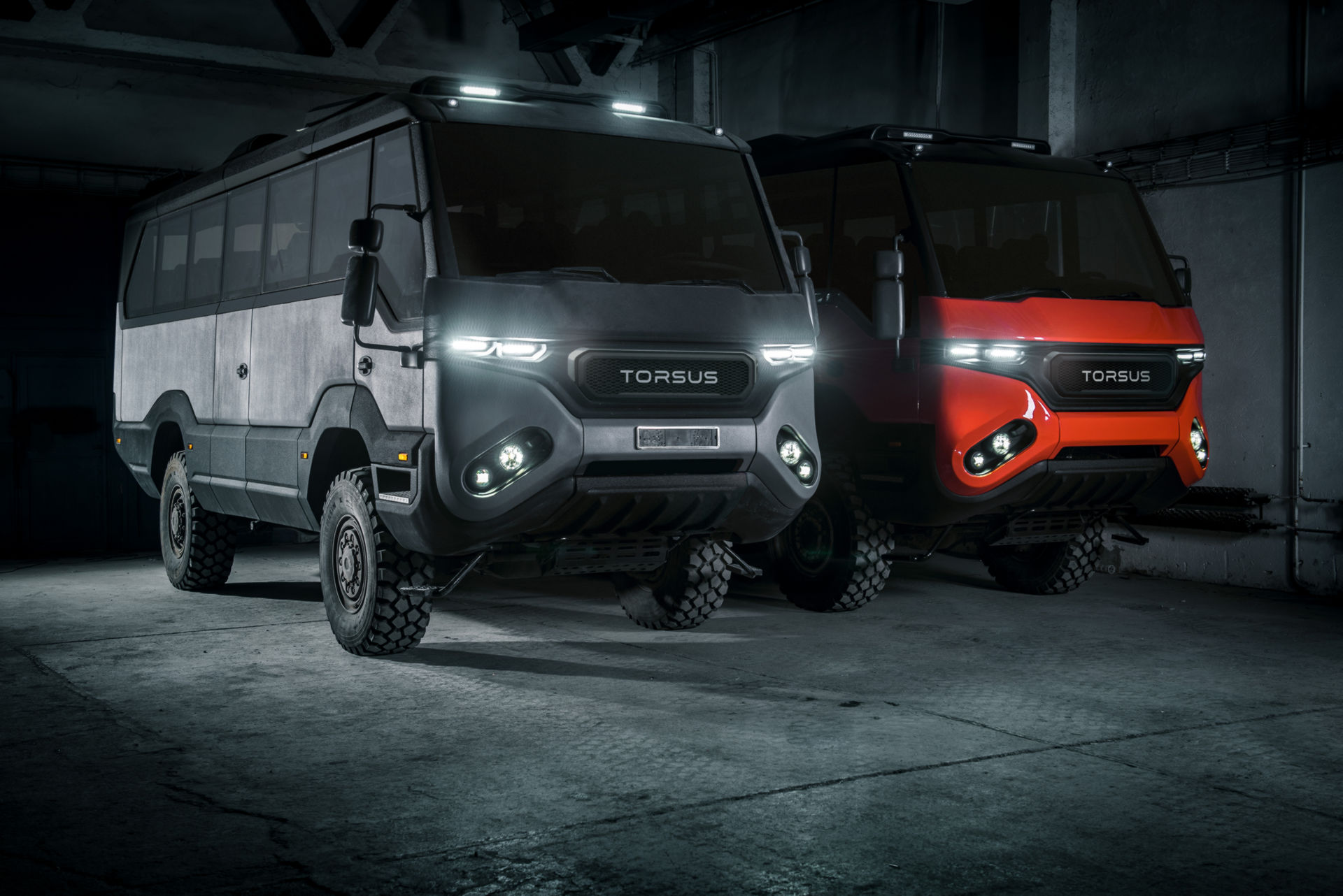 坚固无比torsuspraetorian是一辆无处不在的公共汽车