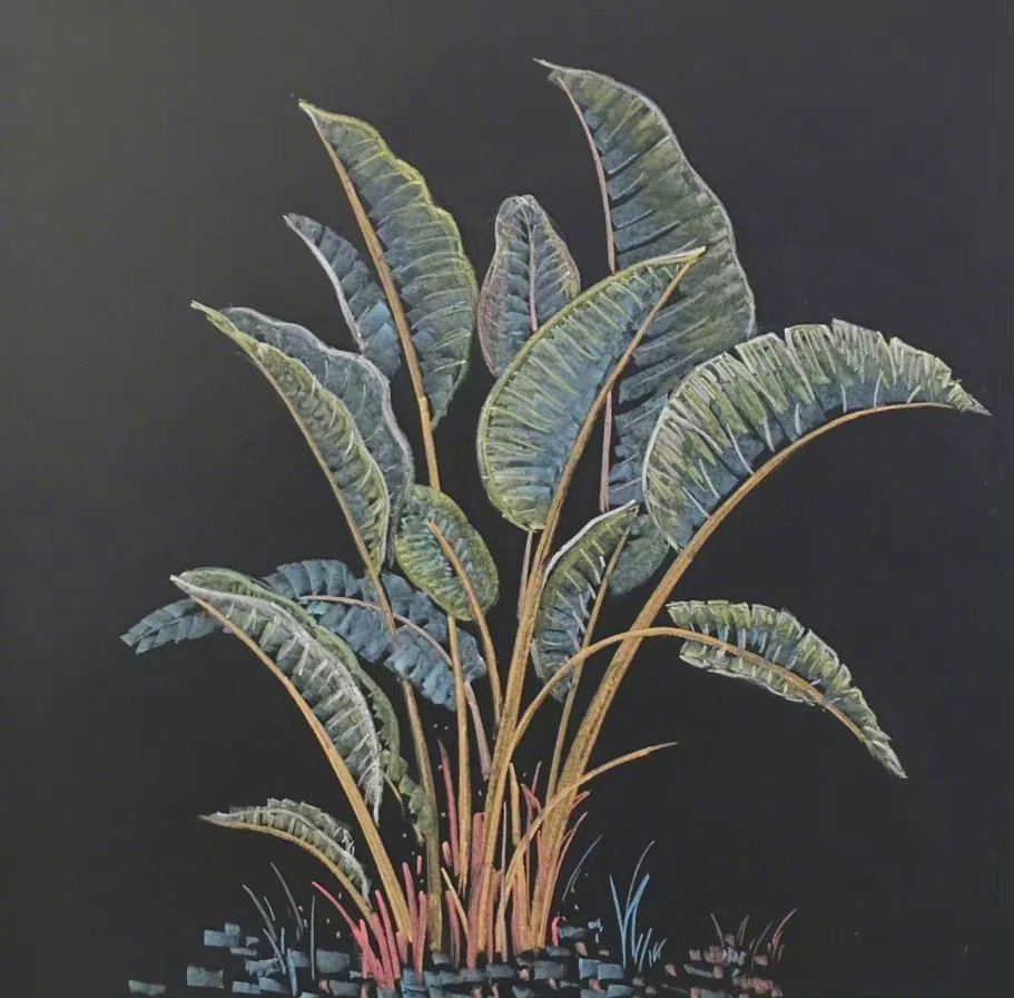 简洁漂亮的粉笔花