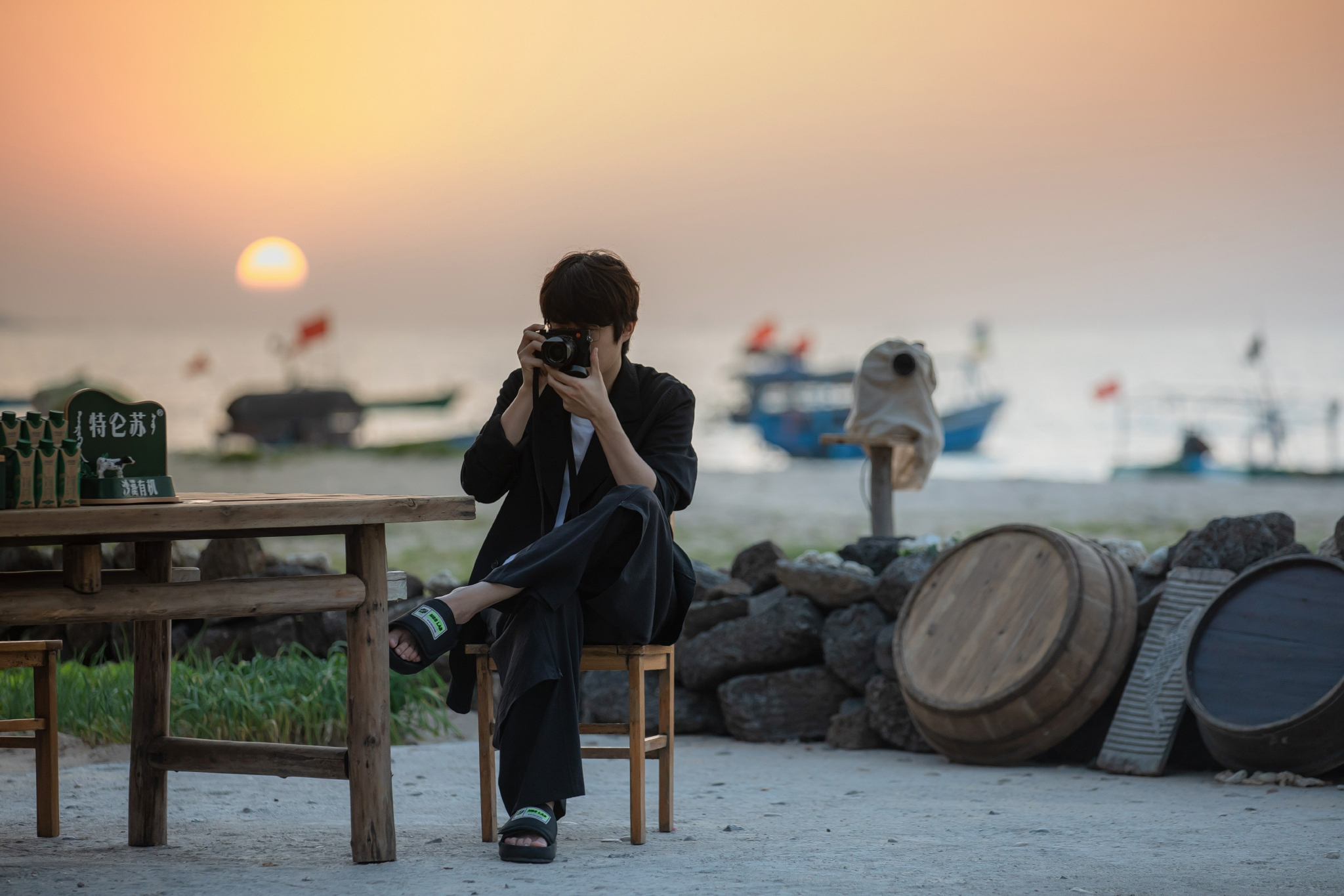 刘昊然海边壁纸图片