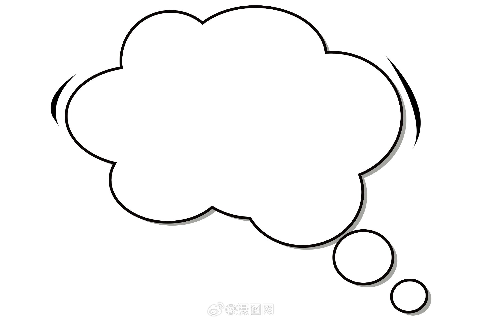 手绘卡通 可爱对话框素材 版权素材 by 摄图网